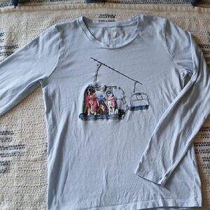 J. Crew Light Blue Collector Tee
